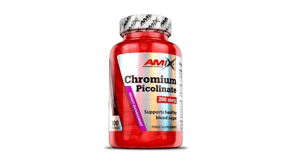 Amix Chromium Picolinate 100 Caps - Picolinato de cromo de la marca Amix