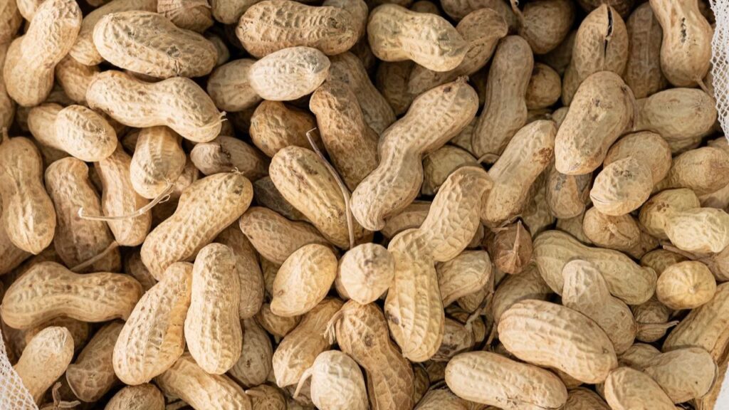Cacahuates como fuente de proteínas.