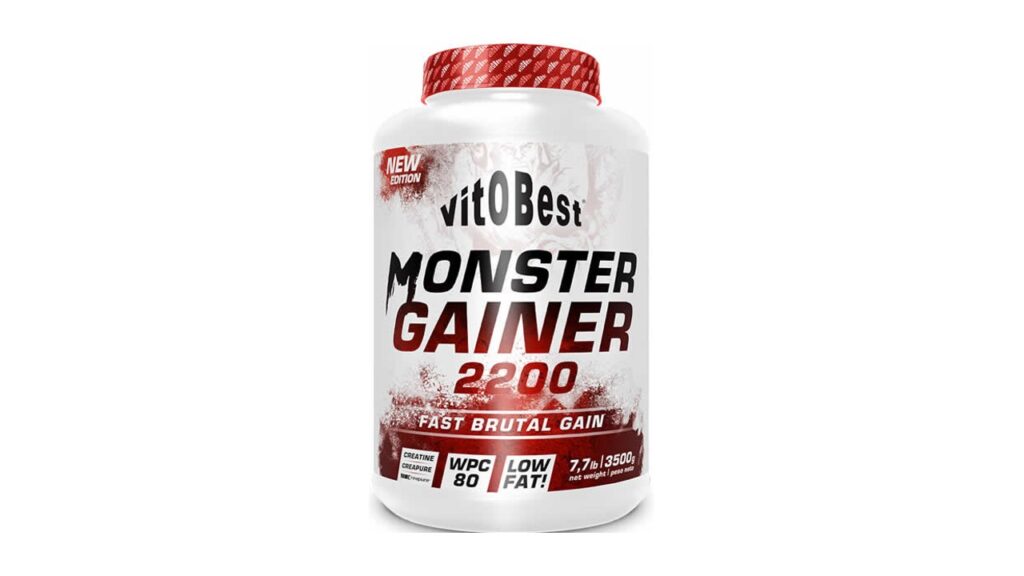 VitOBest Monster Gainer 2200 3,5 kg - Suplemento para ganar peso y musculo.