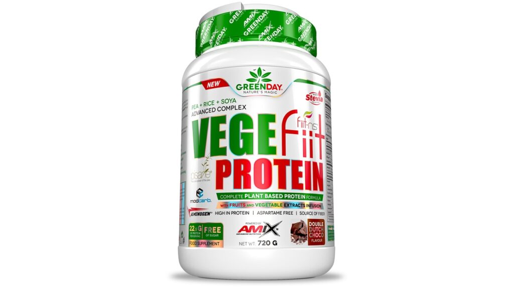 Amix GreenDay Vegefiit Protein - Proteina Vegetal. Doble chocolate.