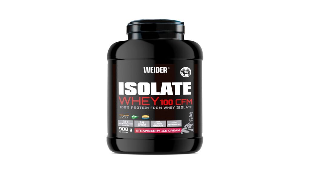 Weider Isolate Whey 100CFM 908 Gr - Proteína de aislado de suero.