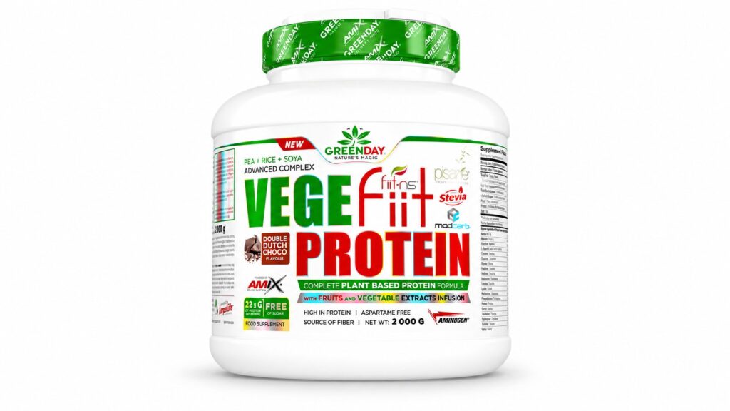 Amix GreenDay Vegefiit Protein - Proteína ideal para veganos y baja en carbohidratos.