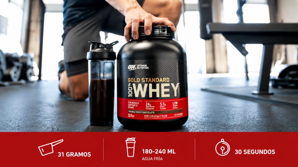 Optimum Nutrition 100% Whey Gold Standard - Cómo tomar Gold Standard Whey.