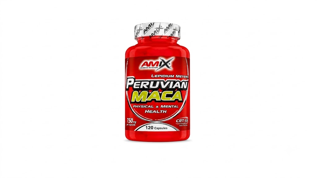 Amix Peruvian MACA 120 Caps - Suplemento de MACA para el rendimiento y concentración
