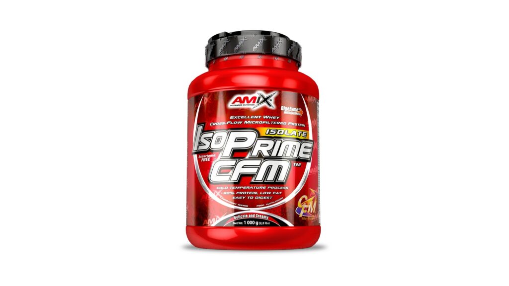 Amix IsoPrime CFM Isolate Protein - Recuperador muscular bajo en calorías para definición