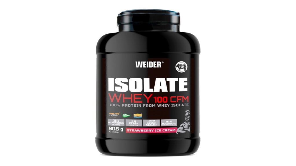 Weider Isolate Whey 100 CFM - Proteína ideal para bajar de peso y definir.