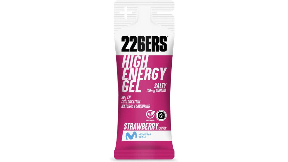 226ERS High Energy Gel XS 150 mg Sodio - Gel energético con sodio para reponer electrolitos.
